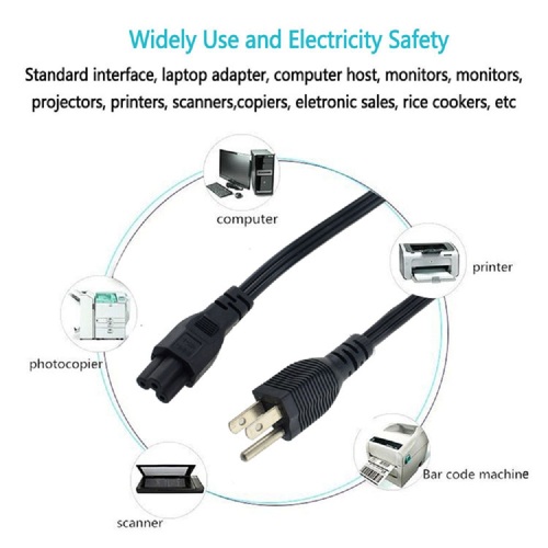 IEC320 C5 para EUA Plug Power Cable 1.2m