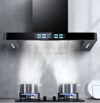 Nanno Black Large Suction 90cm T Type Range Hood for Kitchen