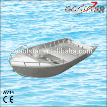 AV type fully welded aluminum fishing boat