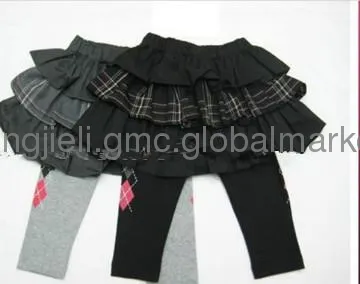 Kids leggings with skirt, children wear