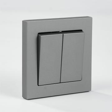 HAI TƯỜNG GANG WALL SWITCH SOCKED - Thiết kế mới EU tương thích