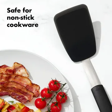 Egg cooking spatula stainless steel kitchen spatula Series Long kitchen silicon spatula