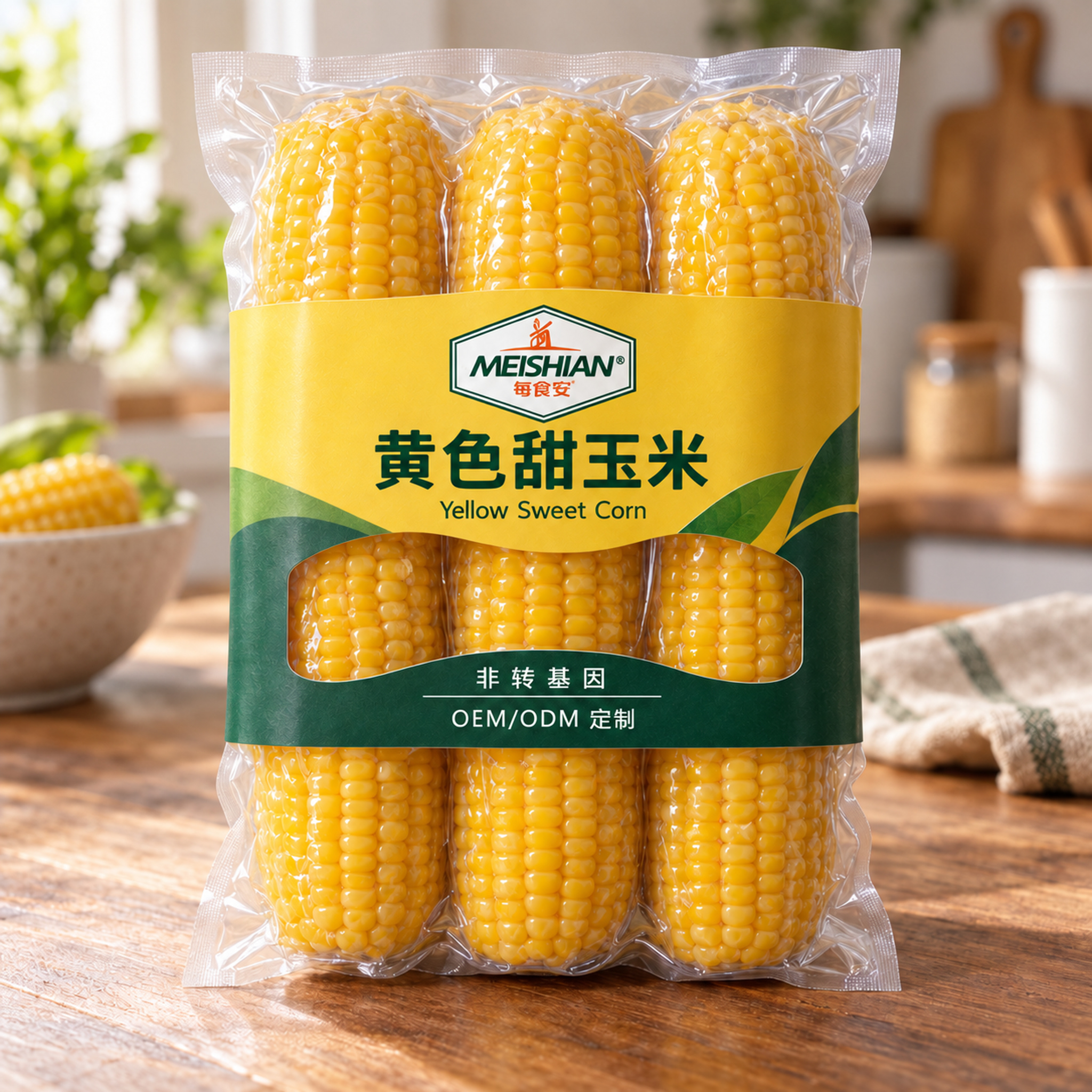 Non-GMO Sweet Yellow Waxy Corn Custom OEM ODM3