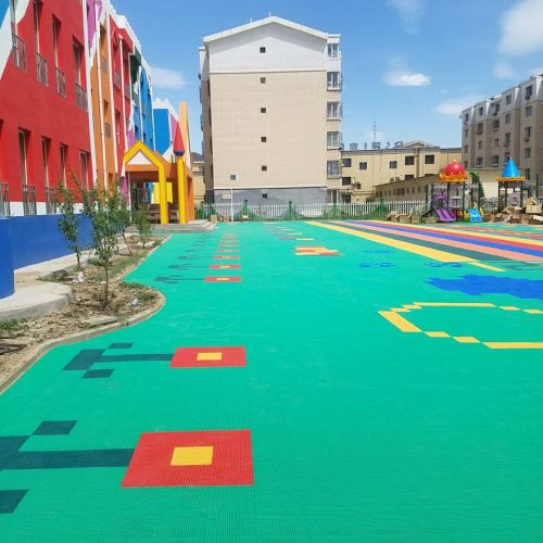 ENLIO SES Outdoor Soft Elastic Kid Playground Court Flooring