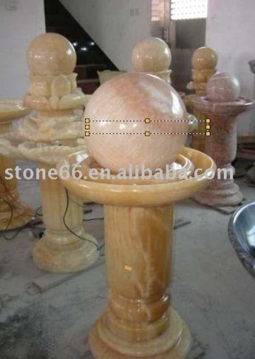 yellow onyx fountain