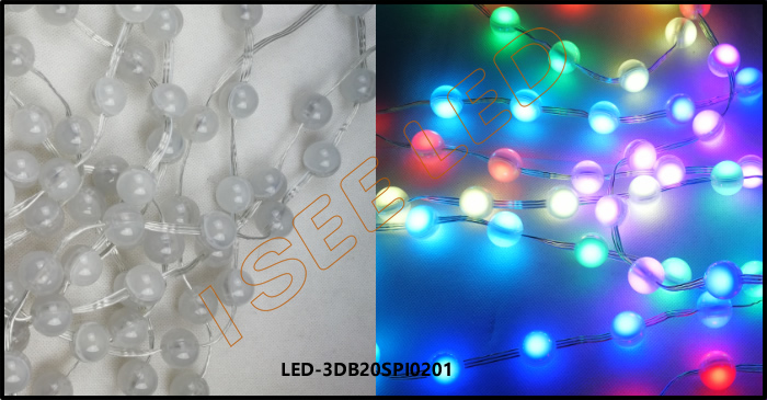 2cm 3D led ball rgb SPI1903 2 led details