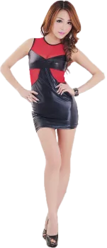 Cheap Red classical cheongsam printed Jumpsuit high slit Pankou backless sexy lingerie straps temptation