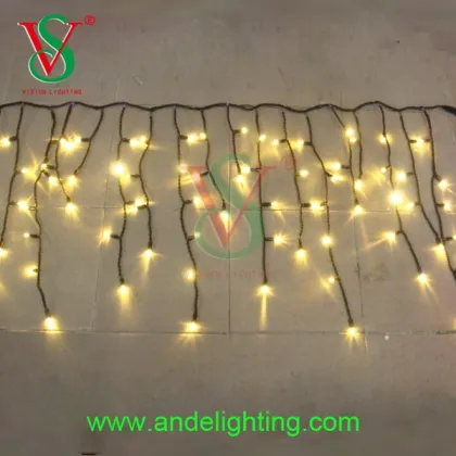 outdoor LED falling snow icicle light for holiday decoration