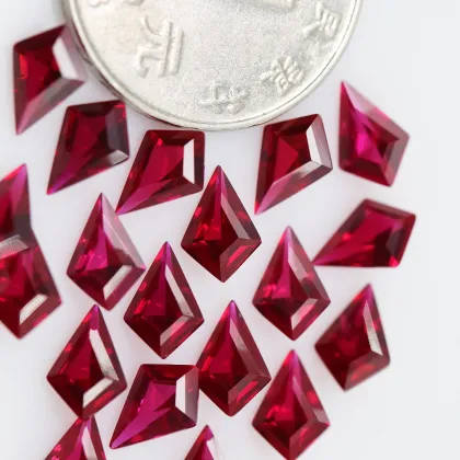 Red Corundum Loose Stone Kite Deep Red Corundum