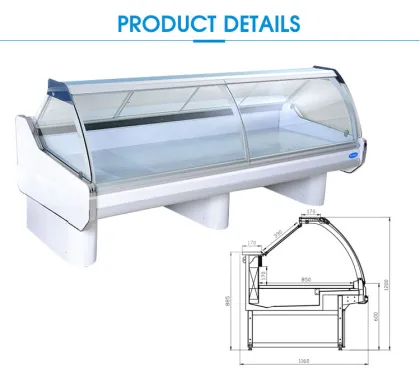 Supermarket Delicatessen and Meat Chiller Display Case