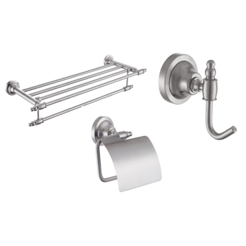 3 -teiliges gebürstetes Nickel -Bad -Hardware -Kit