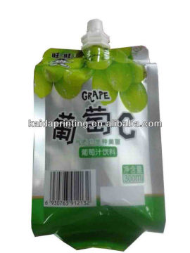 lstand up spout pouch with cap for juice, sauce,ketchup etc. 50-500ml