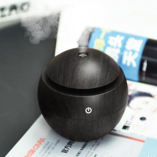130ML Mini Portable USB Wood Grain Aromatherapy Humidifier