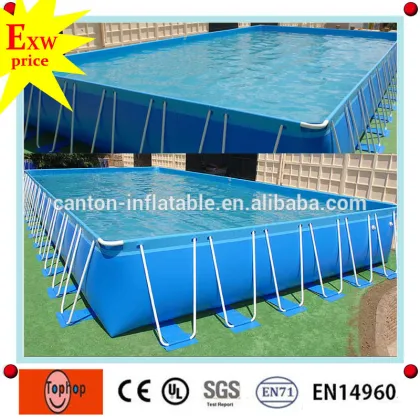 hot selling artificial swimming pool,square above ground swimming pool intex for sale