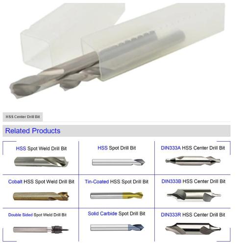 broca helicoidal Tungstun profissional com furo para refrigeração