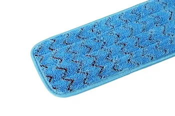Wave knitted microfiber scrubbing mop