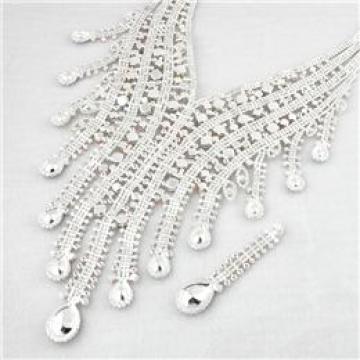 Fashion Jewelry Necklace Set with Silver Plating
