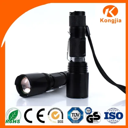 Convex Lens 10W 800 Lumen Promotional Light Police Flashlight