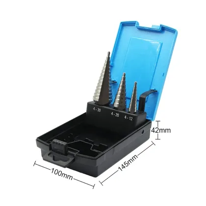 SUBORUI Professional Metric Hss Cobalt Large Unibit Step Drill Bit Set