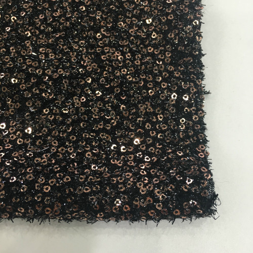 European Fiery 2mm Allover Sequins Embroidery Fabric