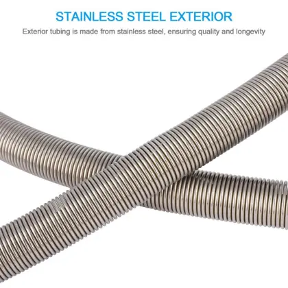 Electrical polished double lock flexible shower hose