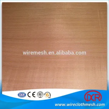 Red plain copper wire mesh/cloth