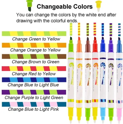 Wholesale Stationery Magic Marker Color Changing Pen