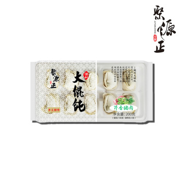 Большие вонтоны ручной работы из сельдерея и свинины