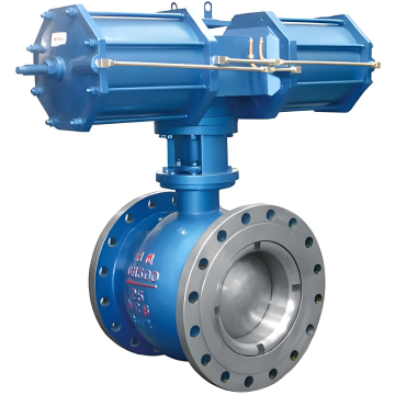 Válvula semi -esfera excêntrica pneumática