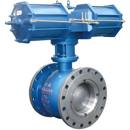 Válvula semi -esfera excêntrica pneumática