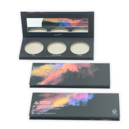 Beauty glazed eyeshadow palette private label paper box