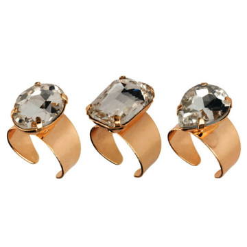 Elegant with lucky stone butterfly finger rings for women hot-selling