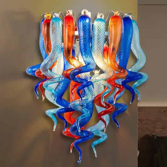 Corridor Balcony Bedside Wall Lamp Luster Blown Glass