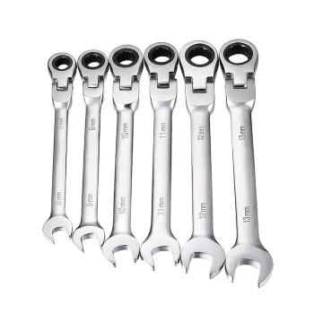 8-18 mm Chrome Vanadium Flexible Ratchet Wrench Set