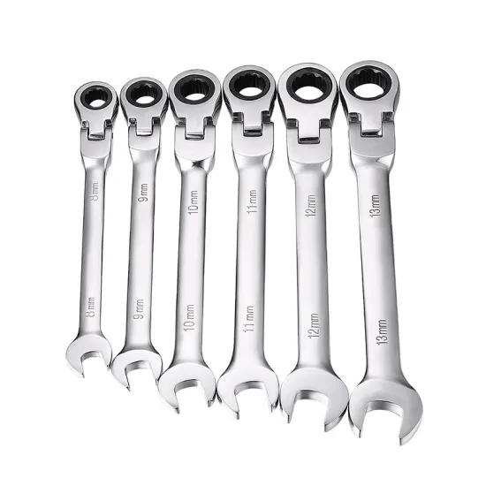 8-18 mm Chrome Vanadium Flexible Ratchet Wrench Set