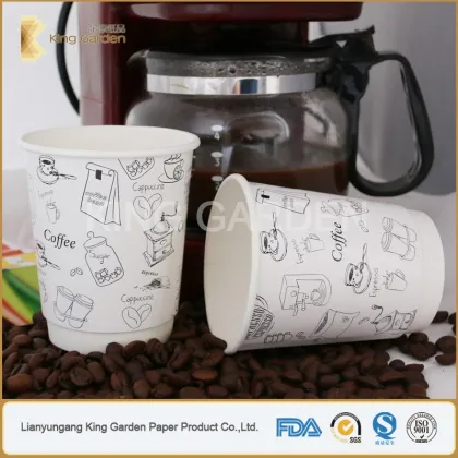 Mocha to go double wall paper hot cups with sip thru ps lids