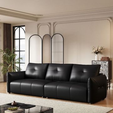 Black Wild Music Series Three Seater Sofa