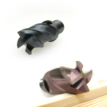 Tungsten Carbide 4 Flutes HRC60 Cutter Exchangeable Milling Head