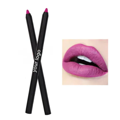 Private Label Vegan Waterproof Brown Lip Liner and Lipstick Set