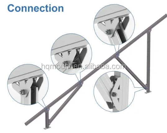 SS304 Ground Solar Panel Mounting Structure with Screw Piling