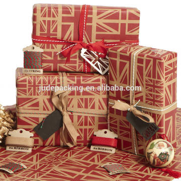 Brown kraft paper decorative pape boxes wrapping decorative cunstomed size are accpeted