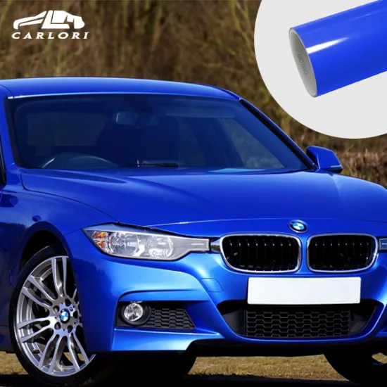 Beautiful crystal gloss jewelry blue car wrap vinyl