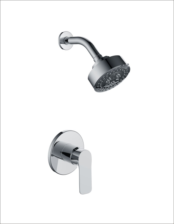 Round in-wall Concealed Single Function Shower Mixer