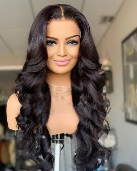 Brazillian Wigs With Closure For Black Women 3D 5X5 Hd Lace Closure Wig Cuticl  Body Afro Kinky Curly Lace Front Wigs