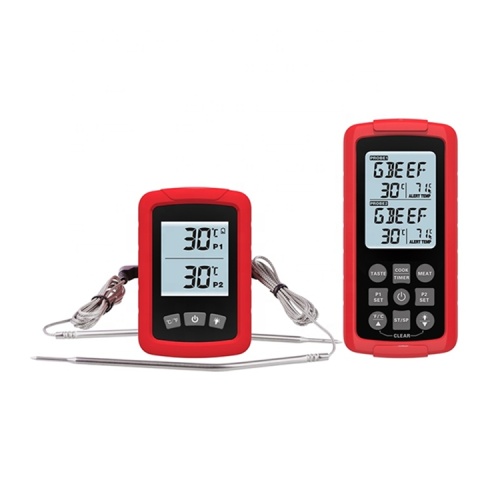 Thermomètres d&#39;alarme de barbecue à distance numérique sans fil à longue portée de 100 mètres