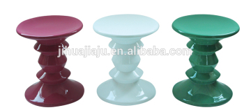 Fiberglass stool/ ABC colorful painting stool/modern leisure furniture