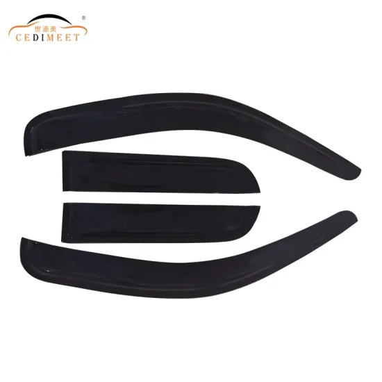 Black Acrylic Car Exterior Rain Shield Visor for Ranger F-150 2009-2014