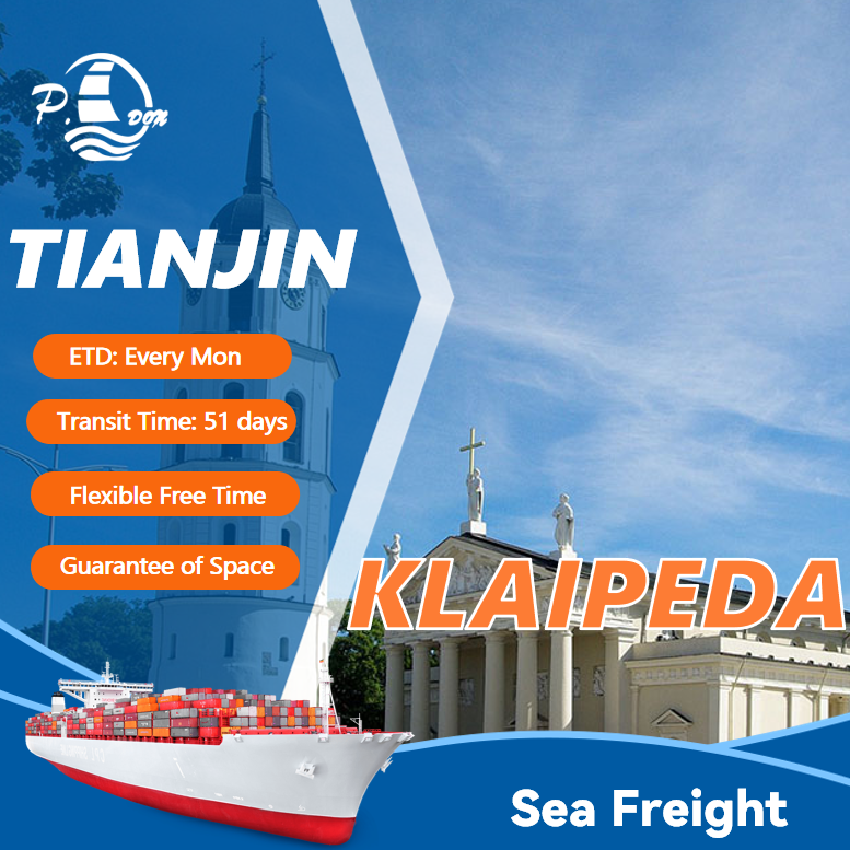Frete marítimo de Tianjin a Klaipeda