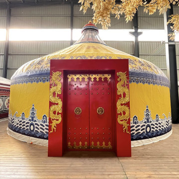 Custom High-Quality Solid Wood Yurt Tents - Durable and Anti-Corrosion Outdoor Solutions