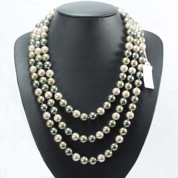 Three Strand Bulk Faux Pearl Necklaces